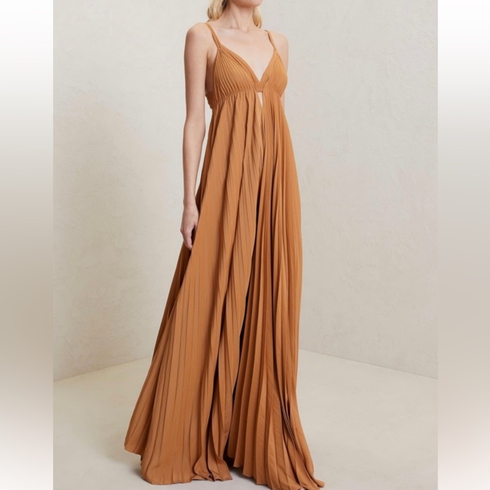 A.L.C Arianna Cutout Pleated Maxi Dress - Picture 2 of 16